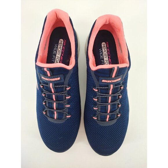 Skechers Women's Summits Cool Classic Blue Running Shoes Size 8 US - Picture 4 of 8